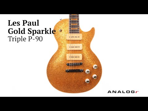 1989 Gibson Les Paul Gold Sparkle Triple P-90