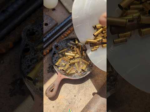 Melting Bullet Brass #trending #smelting