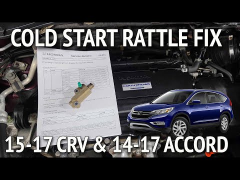2015-2017 Honda CRV Accord Cold Start Rattle Timing Tensioner Replacement TSB 19-019 Earth Dreams