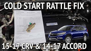 2015-2017 Honda CRV Accord Cold Start Rattle Timing Tensioner Replacement TSB 19-019 Earth Dreams