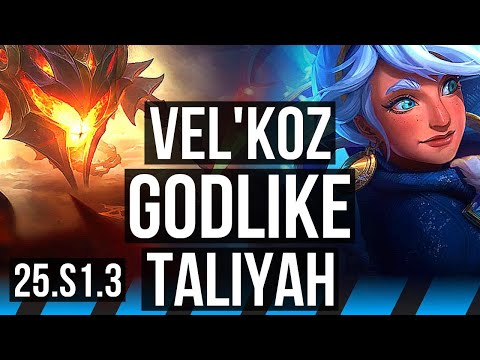 VEL'KOZ vs TALIYAH (MID) | Godlike | EUW Diamond | 25.S1.3