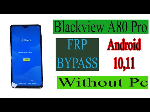 BlackView A80Pro FRP Bypass Android 10 Blackvew A80 Google Account Remove Without pc Easy Mathod