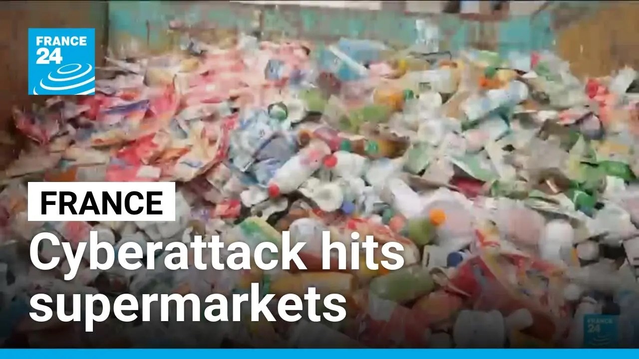 Cyberattack hits hundreds of French supermarkets, spoiling millions of euros in food &bull; FRANCE 24 - YouTube
