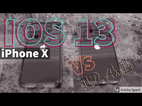 iOS 13 Final vs iOS 12.4.1 Speed Test - IPHONE X
