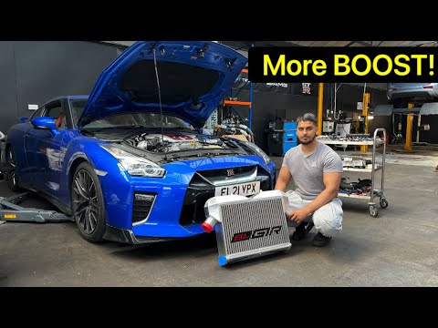 THE MASSIVE BOOST LOGIC RACE INTERCOOLER INSTALL ON MY GTR ! *BETTER COOLING + MORE TURBO SOUNDS*