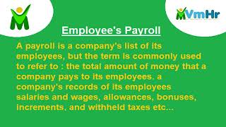 Basic Payroll Details under HR | Vm Hr Services