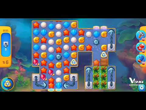 Fishdom. 9131 level no boosters and diamonds. 17 moves