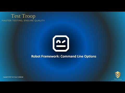 08. Robot Framework Command Line Options