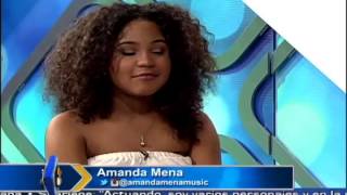 Amanda Mena, ganadora de La Voz Kids, promociona su nuevo tema &quot;Alma Gemela&quot;