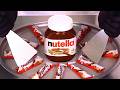 Nutella Kinder Bueno Ice Cream Rolls ASMR
