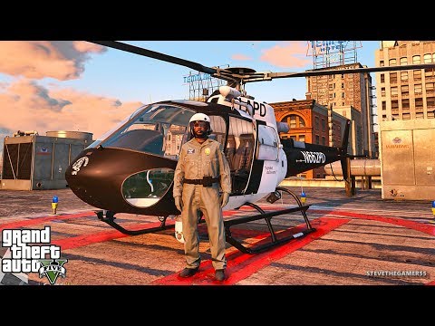 GTA 5 MODS LSPDFR 916 - HELICOPTER PATROL!!! (GTA 5 REAL LIFE PC MOD)