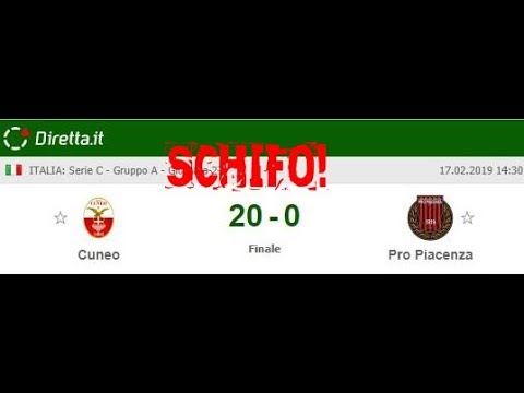CUNEO 20-0 PRO PIACENZA: EH MA IL PROBLEMA DELLA C SONO LE SQUADRE B VERO?