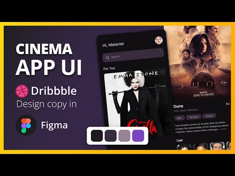 Online Cinema Mobile App UI | Figma Tutorial | Dribbble to figma