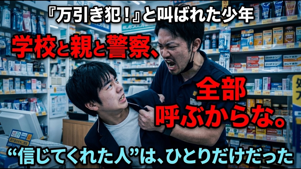【本編】「万引き犯」と叫ばれた少年 — 誰も止めない中、惣菜屋の47歳が一言言った翌日、店員が消えた理由
