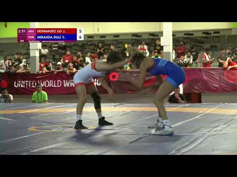 Qual. WW - 50 kg: J. HERNANDEZ GO (MEX) v. S. MIRANDA DIAZ (PUR)