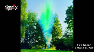 TD6 Green - Smoke mines - TROPIC Fireworks, Fajerwerki, Feuerwerk, Vuurwerk, Feu d'artifice