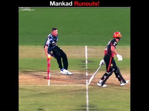 Mankad Runouts in Cricket..! #cricketshorts