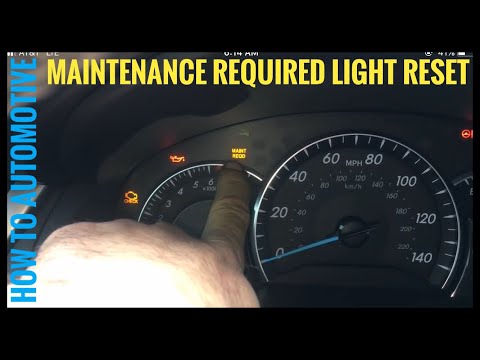 How to Reset the Maintenance Required Light on a 2012-2015 Toyota Camry