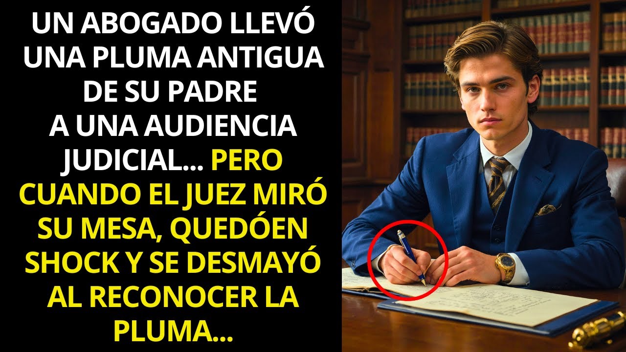 UN ABOGADO LLEVÓ UNA PLUMA ANTIGUA DE SU PADRE A UNA AUDIENCIA JUDICIAL... PERO CUANDO EL JUEZ...