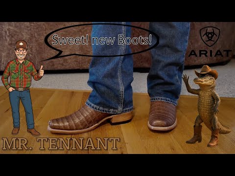 New Exotic Caiman Belly Cowboy Boots from Ariat