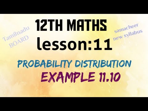 tamilnadu BOARD samacheer new syllabus 12th maths lesson:11 example:11.10 solution