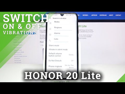 Honor 20 Lite - Change Vibration Settings