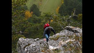 preview picture of video 'Flatzer Wand: E-60 klettersteig and Doppelsteig'