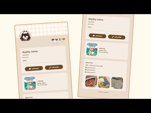 Discord Profile Carrd Website Template Design [ Showcase ]