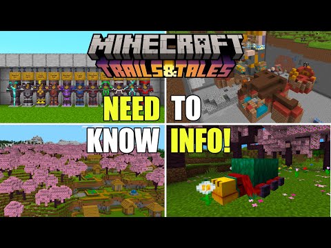 40+ Things You NEED TO KNOW About Minecraft 1.20 Trails and Tales Update