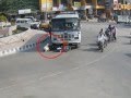 Bus Vs Bike Accident Caught On CCTV Cam Live Accidents In India Tirupati Traffic Police