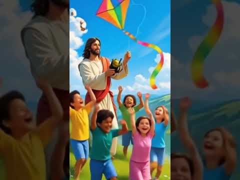 Flying kite with Jesus #Jesus #christianshorts  #bible