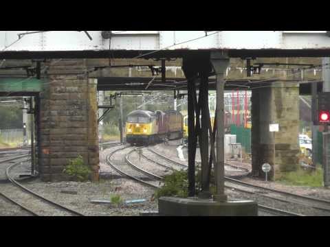 56302 6c37 Chirk - Carlisle empty logs Sun.15th September 2013