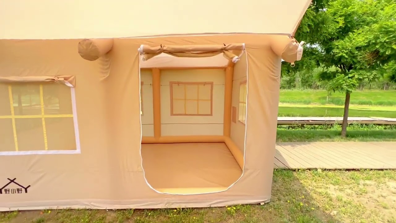 Inflatable cabin tents for outdoor camping are free for 4-6 people