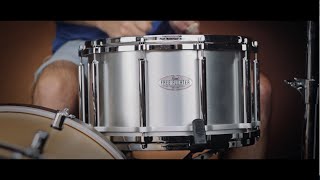 Video thumbnail for Pearl Free Floater 14x8" 1.2mm Seamless Aluminium Snare Drum by Peter Lewis