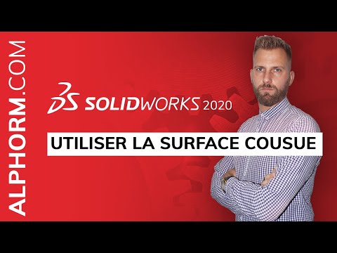 Comment utiliser la surface cousue sous SolidWorks 2020 Vidéo Tuto