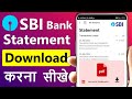 sbi bank statement kaise nikale | sbi account statement download | sbi statement on mobile