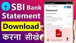 sbi bank statement kaise nikale | sbi account statement download | sbi statement on mobile