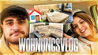 MELINA & ICH SEHEN UNSERE NEUE WOHNUNG ZUM ERSTEN MAL!👀🏠 Möbel kaufen & mehr - Wohnungs Update Vlog