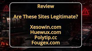 Xesowin.com, Huewux.com, Polytip.cc and Fougex.com Scams: Crypto Casin