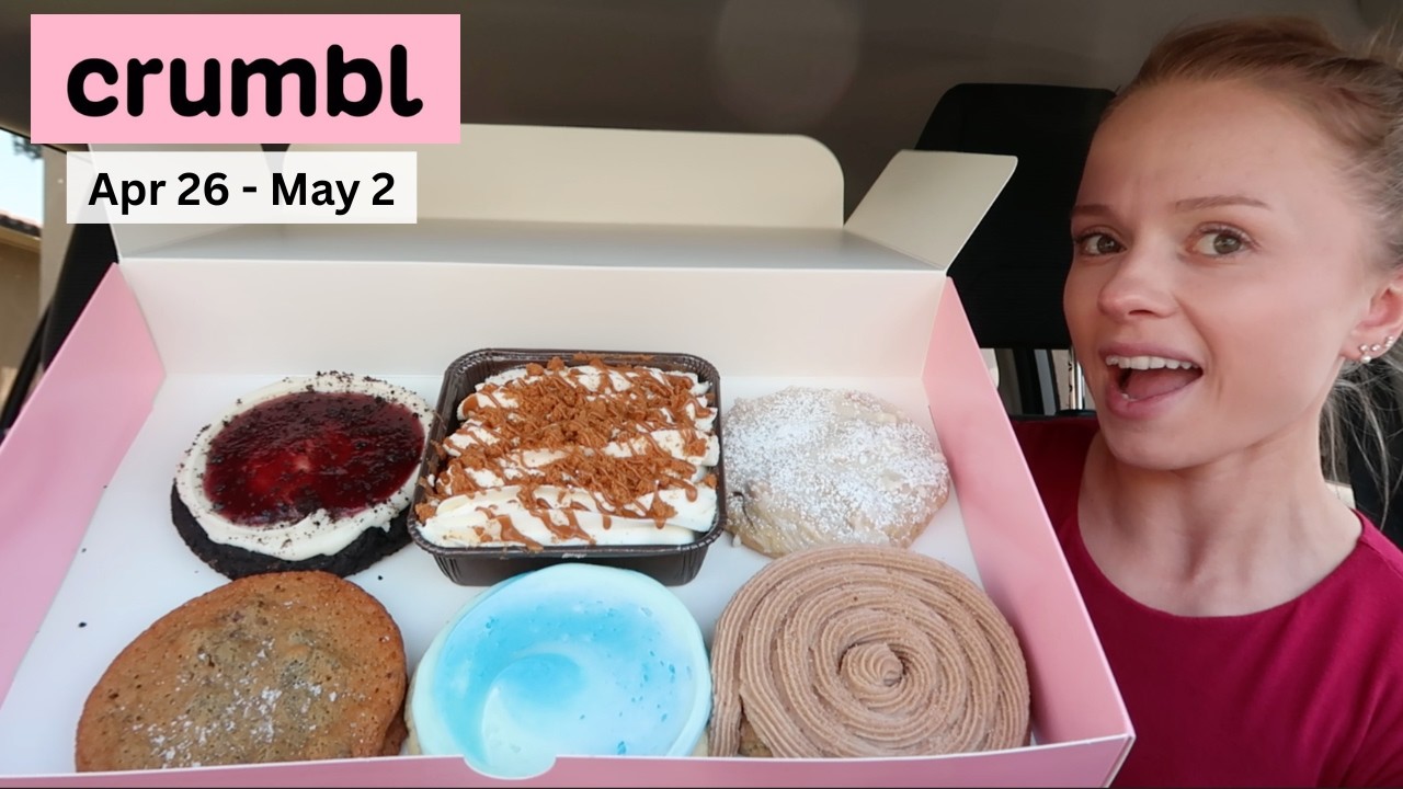 NEW Crumbl Flavors this week White Chocolate Raspberry Cheesecake, Churro, Biscoff Tres Leches Cake