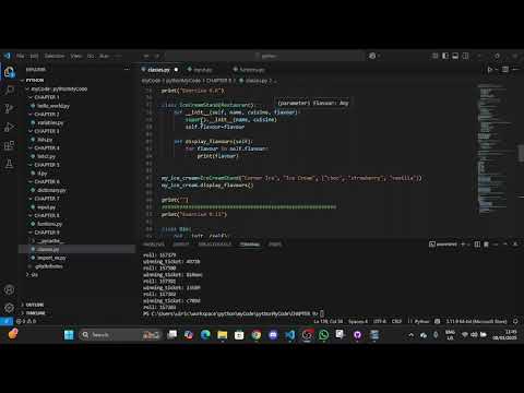 Python Crash Course Chapter 9 Classes