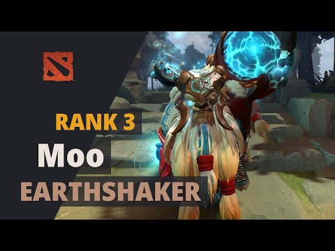 Moo (Rank 3) plays Earthshaker Dota 2 Full Game