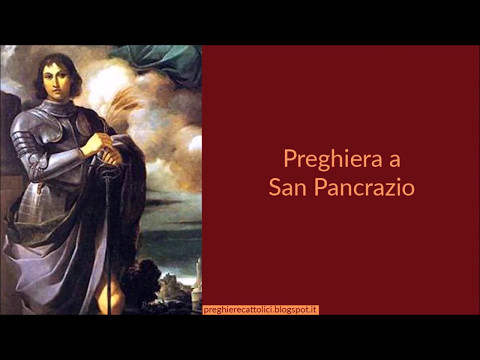 Preghiera a San Pancrazio