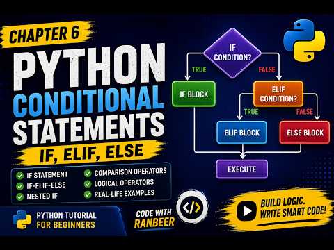 Python Conditional Statements If Elif Else Python Tutorial For Beginners Chapter 6
