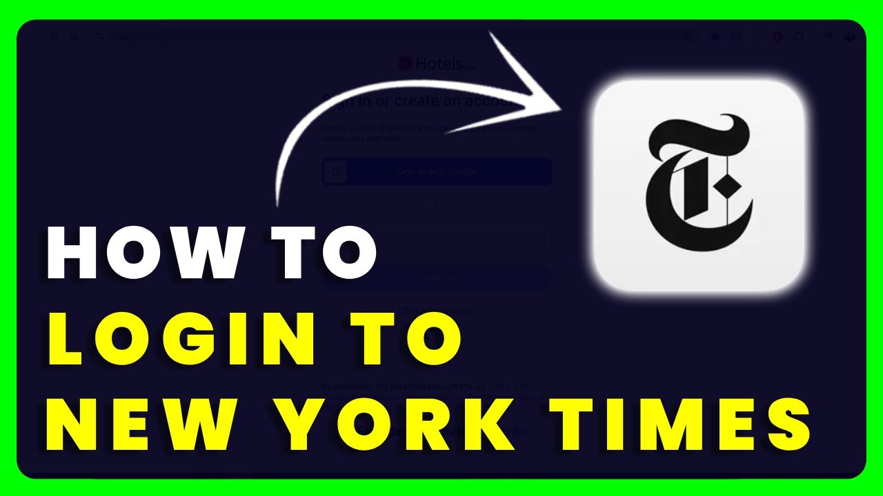 How to Log in to New York Times | How to Sign in to New York Times Account