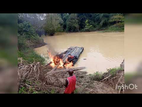 15 chamfin burnt on Pra river by Akyemansa DCE