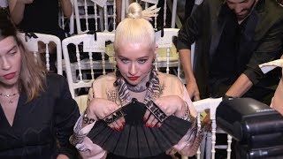 Christina Aguilera at Jean Paul Gaultier Fashion Show in Paris