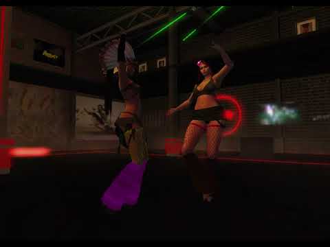 Capri and Zoe Go-Go Dancing