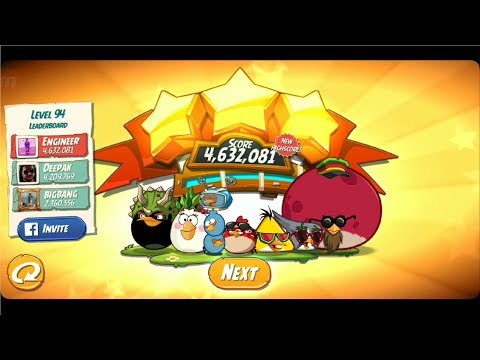 Angry Birds 2 : Solution : Level 94