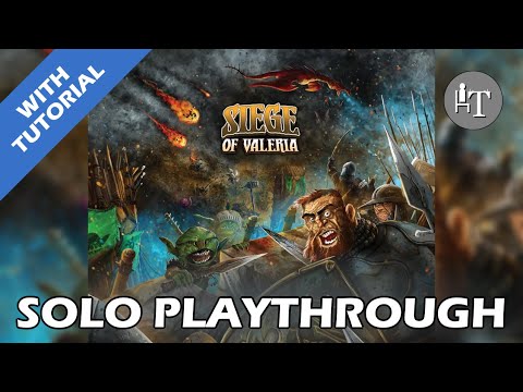 Siege of Valeria Board Game - Solo Playthrough - 7 Days to Survive